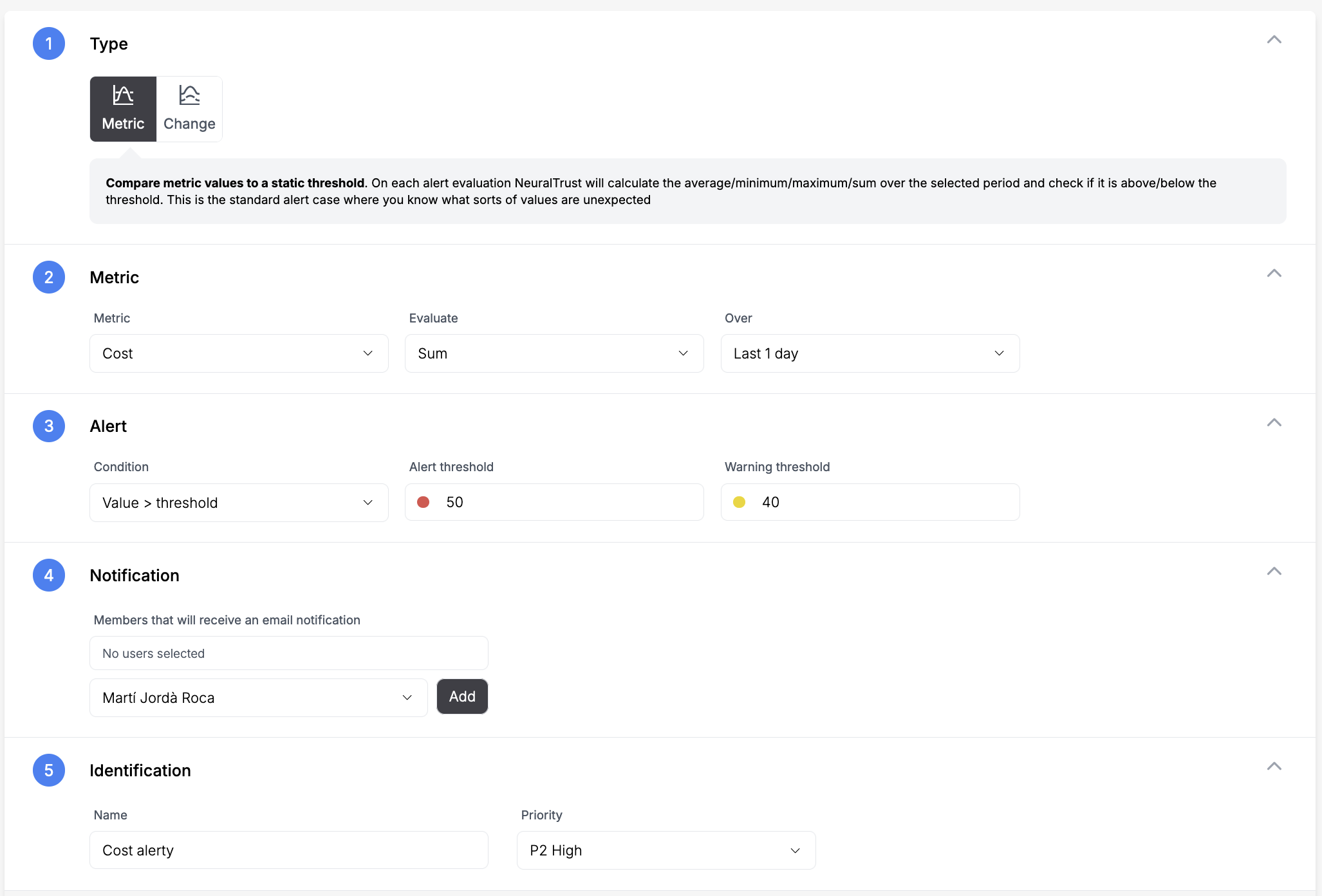 Cost Monitor