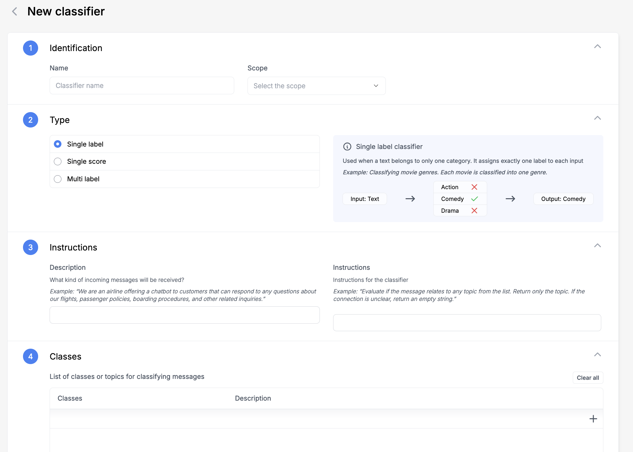 Create Topic Classifier