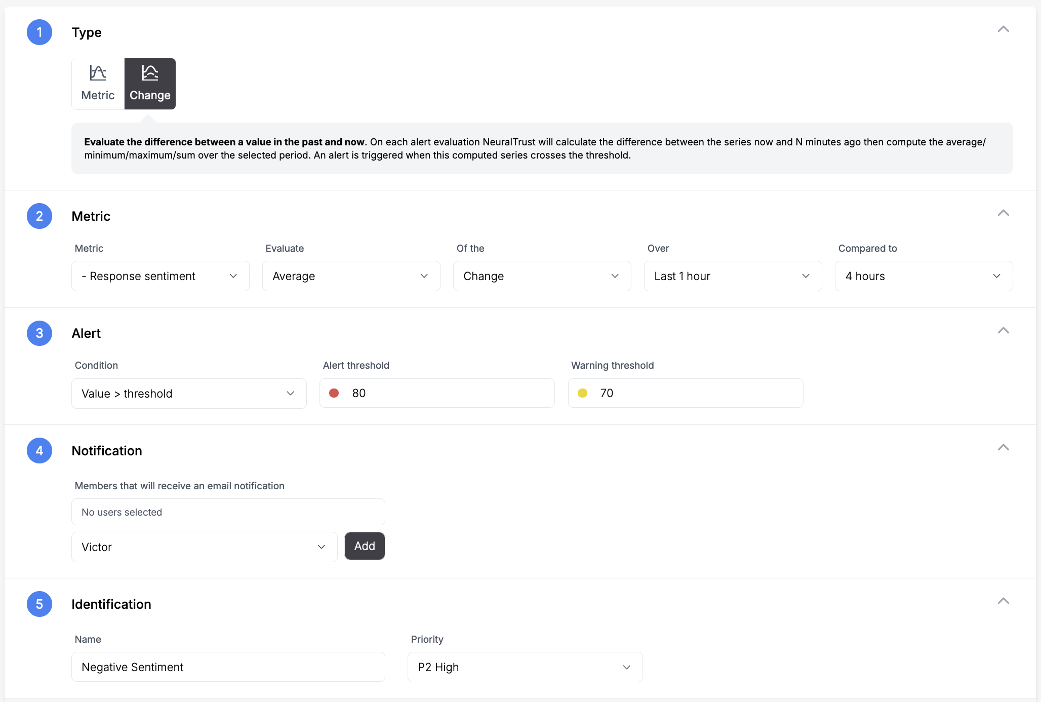 Negative Sentiment Monitor